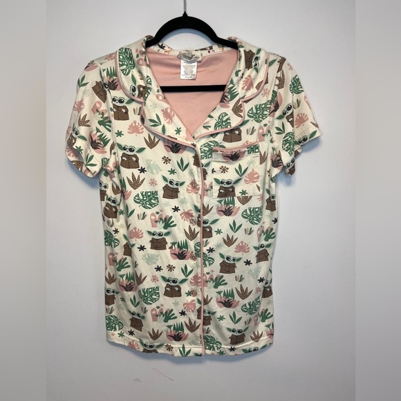 Munki Munki Slumber Grogu Baby Yoda PJ top Sz S - Picture 5 of 8